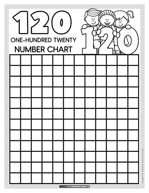 120 Chart Superstar Worksheets