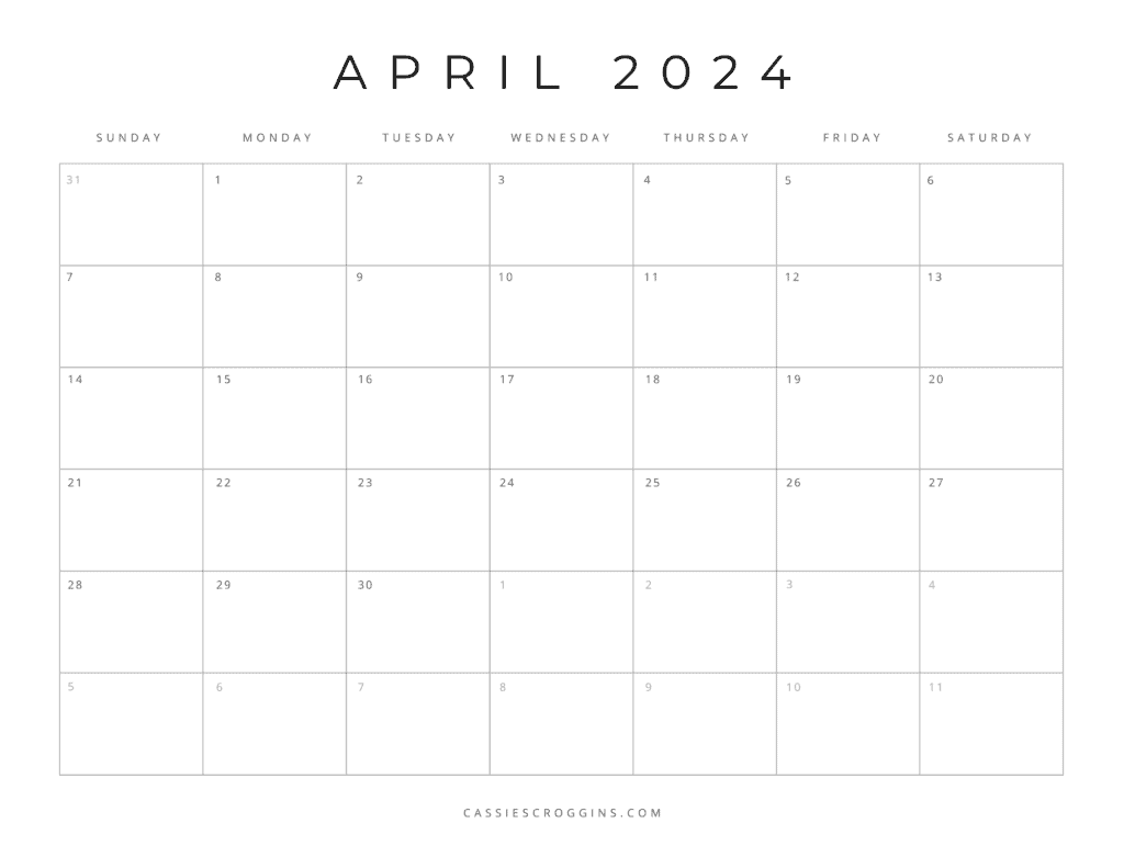 2024 Calendar 2024 Printable Blank 2024 Calendar Printable Howtodoes
