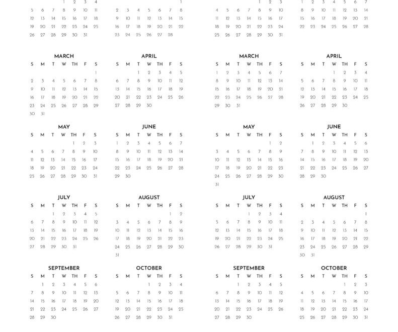 2025 2026 Two Year Calendars 10 FREE Cals Printabulls
