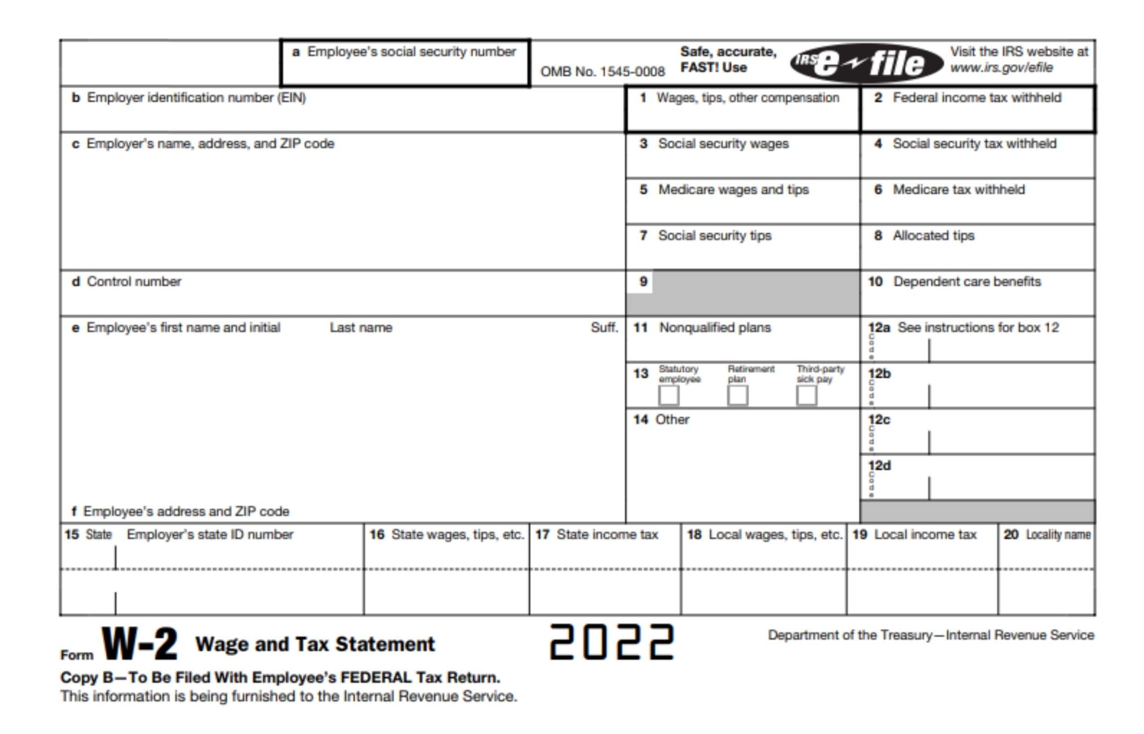 2025 W2 Printable Form Oliver E Greenhalgh