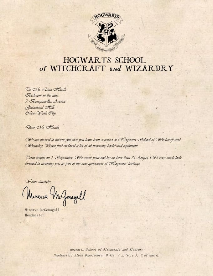 41 Hogwarts Invitation Template Blank Printable Hogwarts Letter 