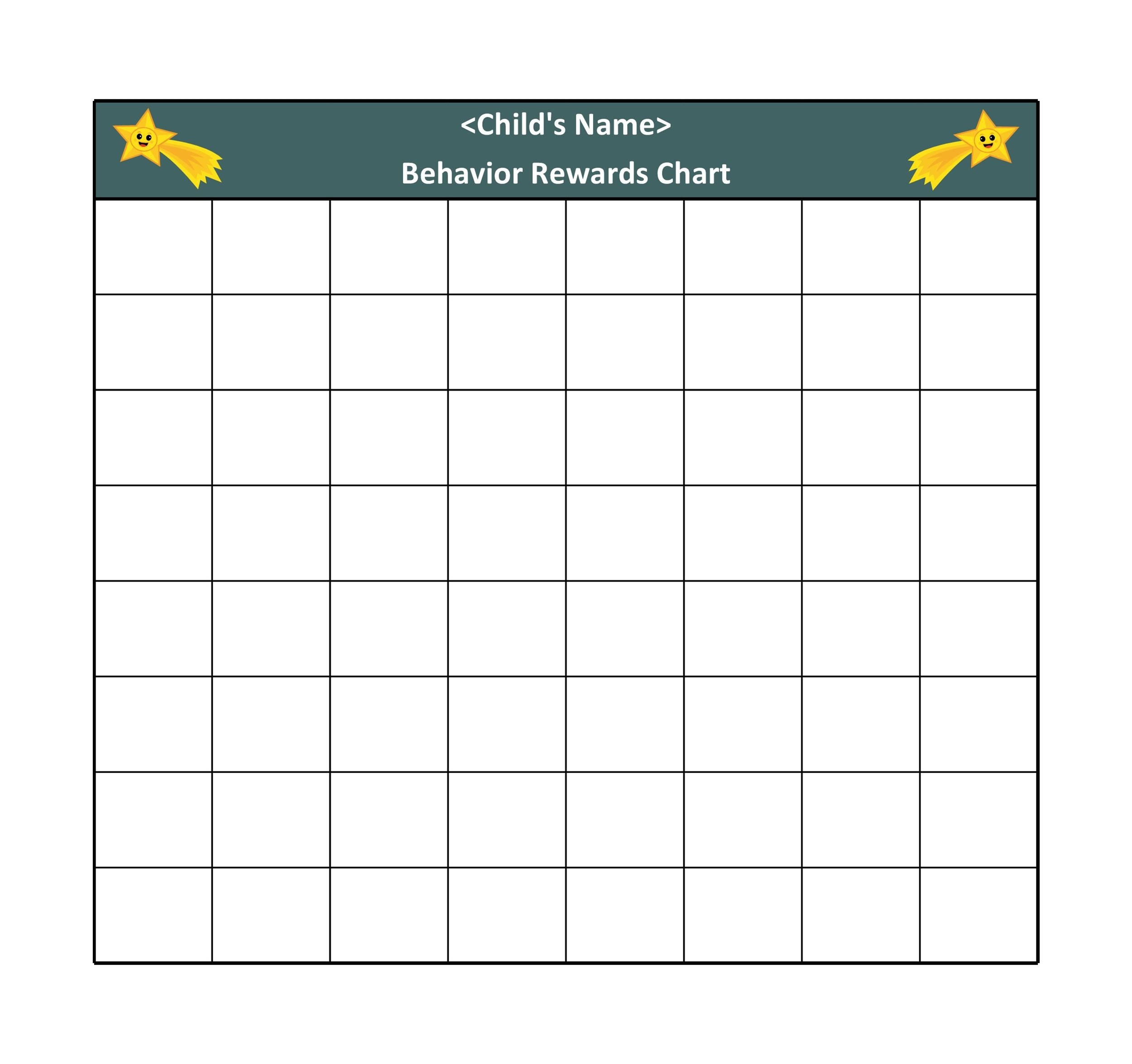 44 Printable Reward Charts For Kids PDF Excel Word 