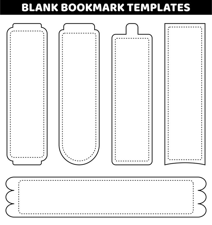 Blank Bookmark Templates Microsoft Bookmark Template Free Printable 