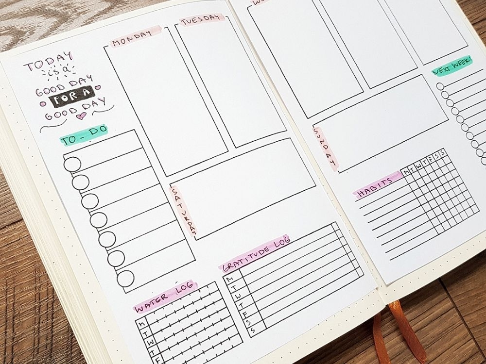 Blank Bullet Journal Printables NBKomputer