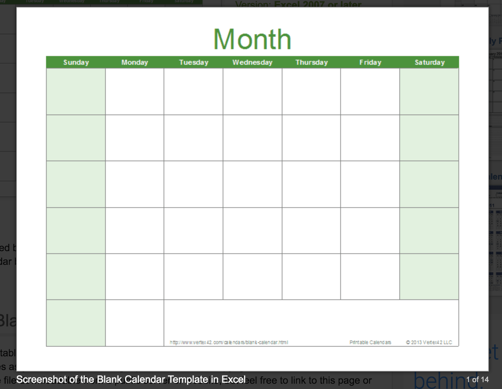 Blank Calendar Template Printable David P Justice