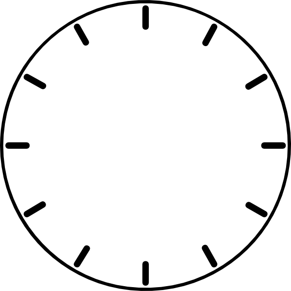 Blank Clock Face Printable A Convenient Template For Timekeeping And 