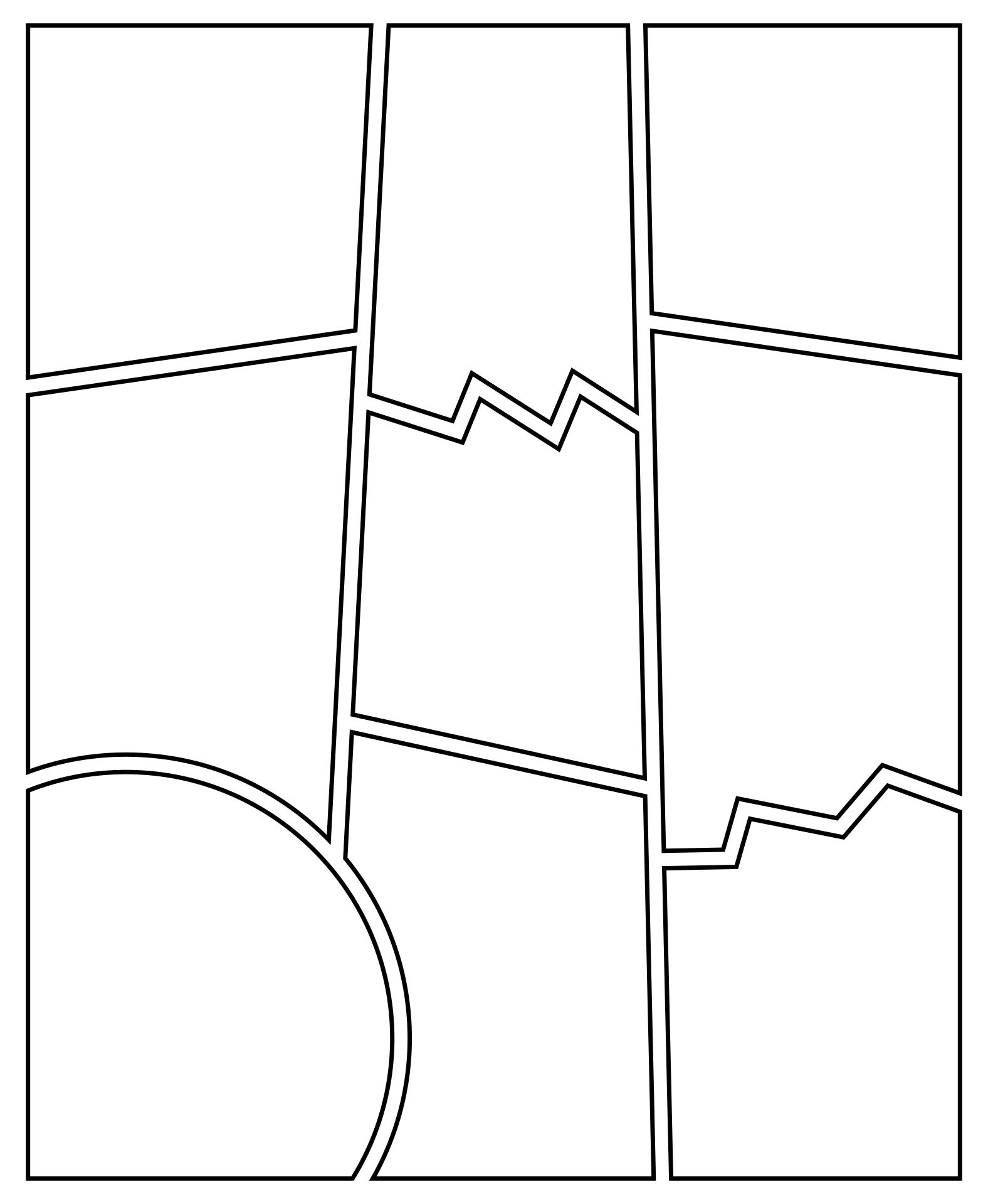 Blank Comic Strip Printable