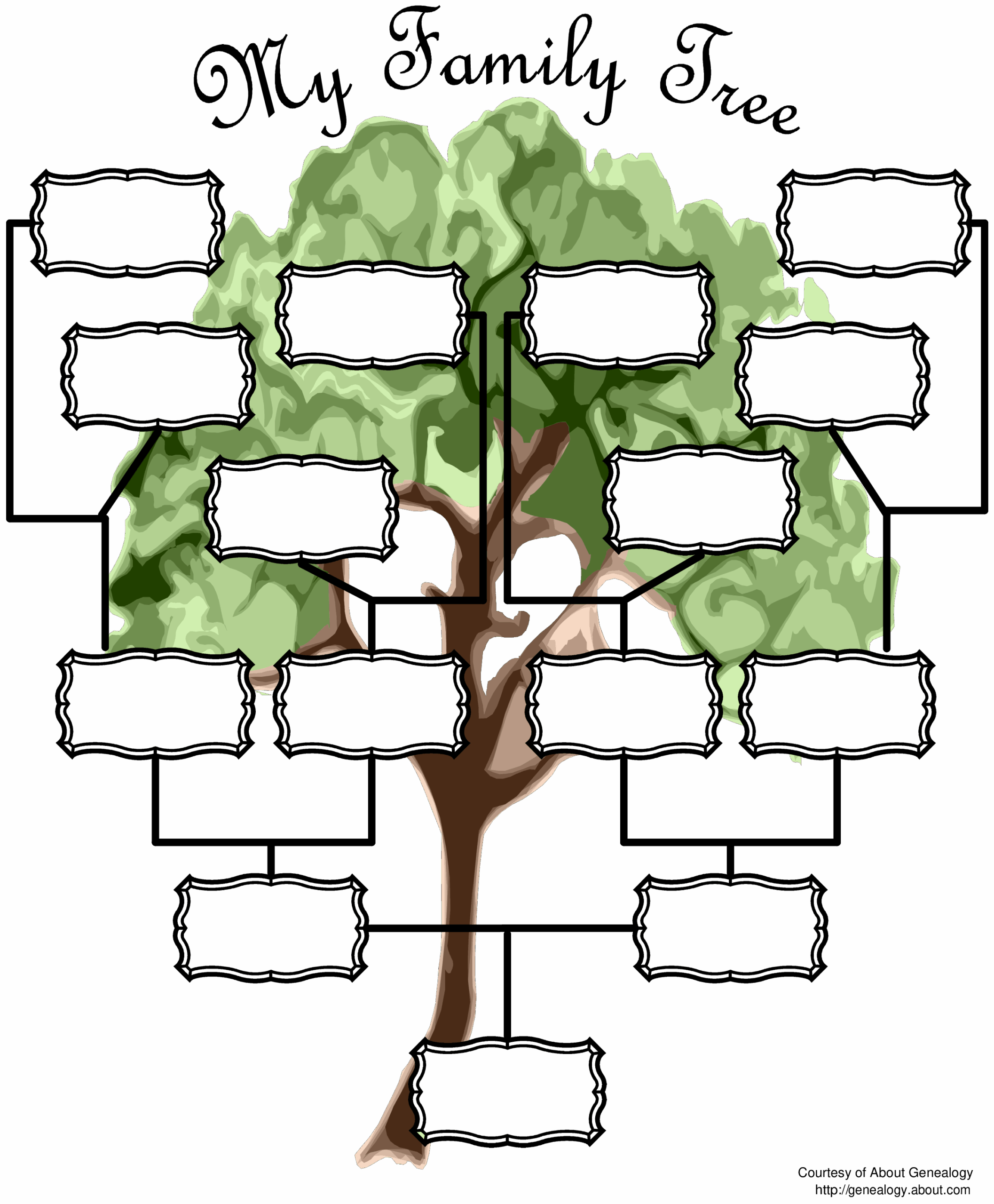 Blank Family Tree Template