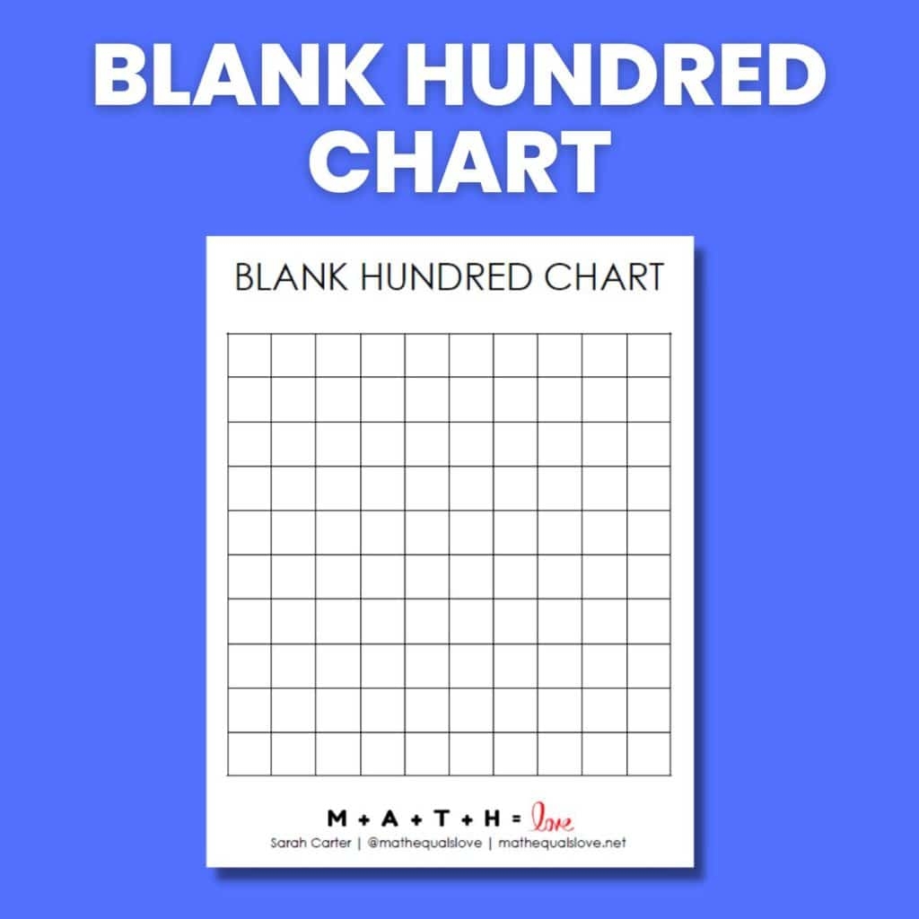 Blank Hundred Chart Blank Hundred Chart Worksheet Discover The Best 
