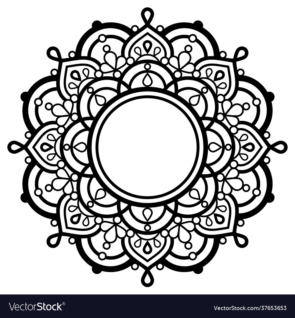 Blank Mandala Template Printable