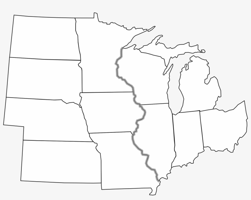 Blank Map Of Midwest States Printable Map Images