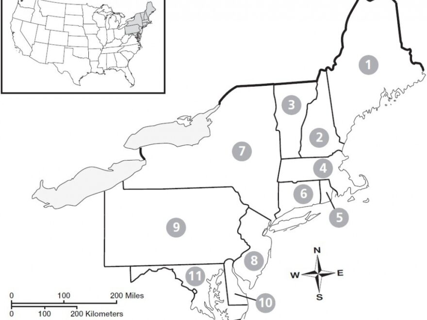Blank Map Of Northeastern United States Save Blank Map The Northeast