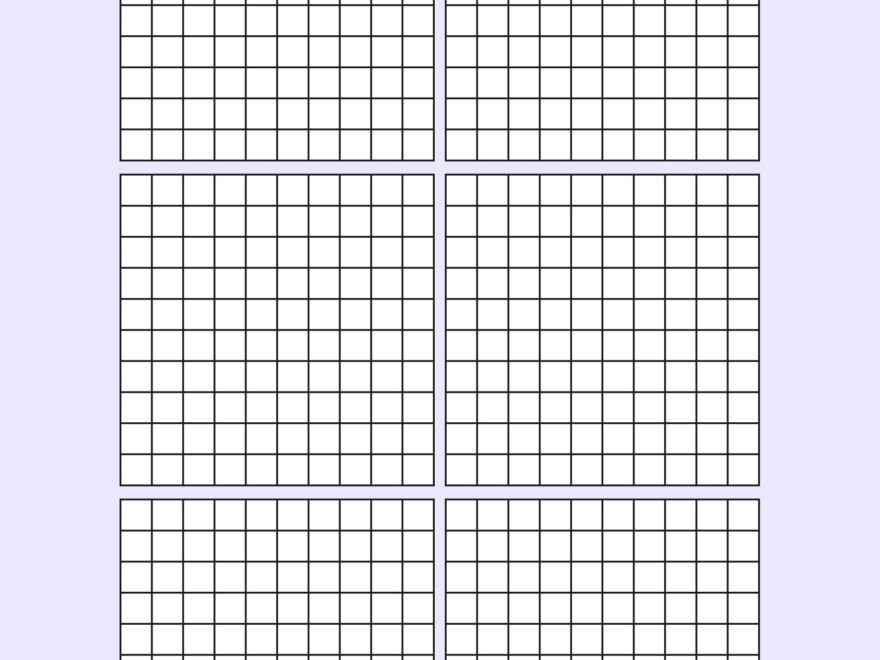 Blank Number Grid Printable