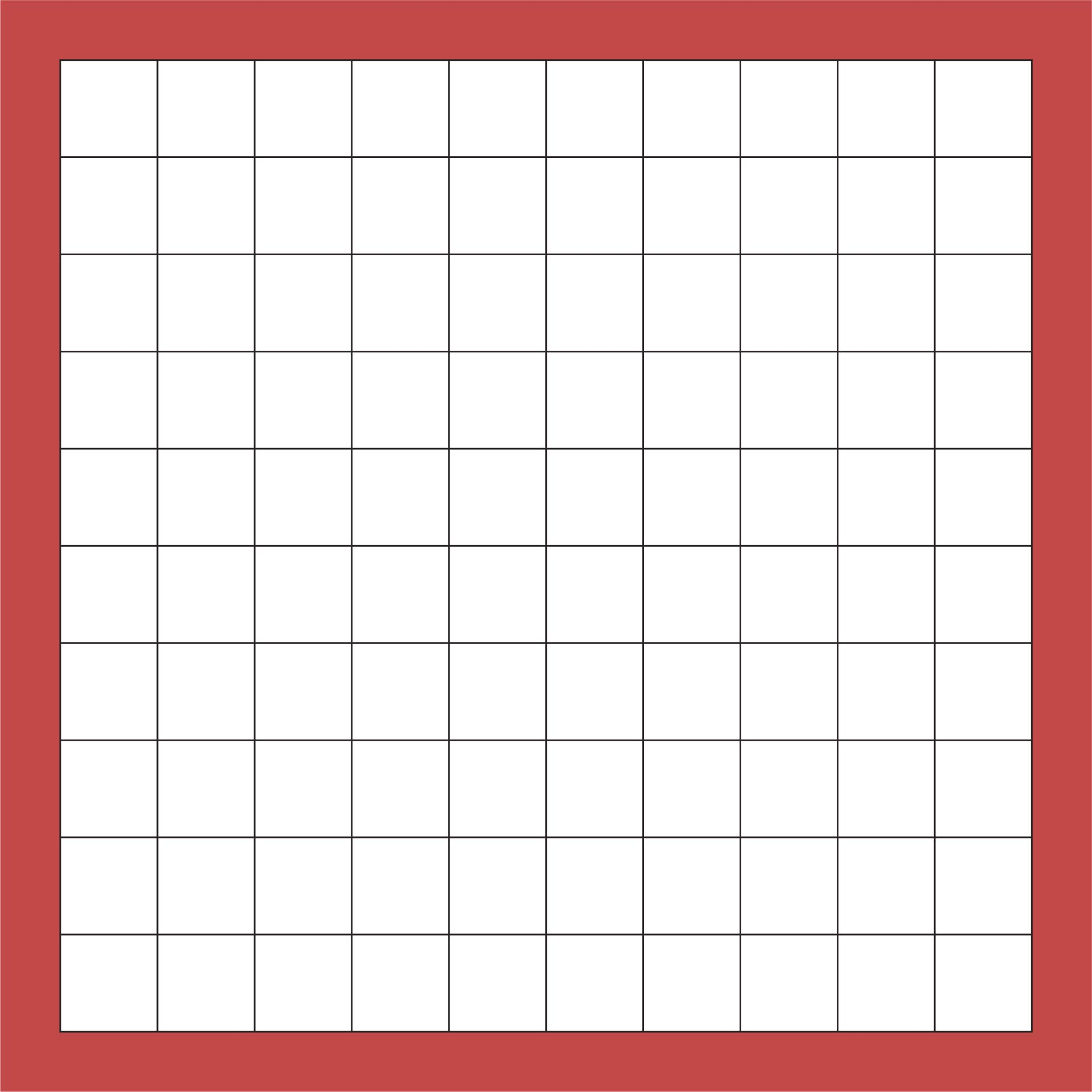 Blank Number Grid Printable