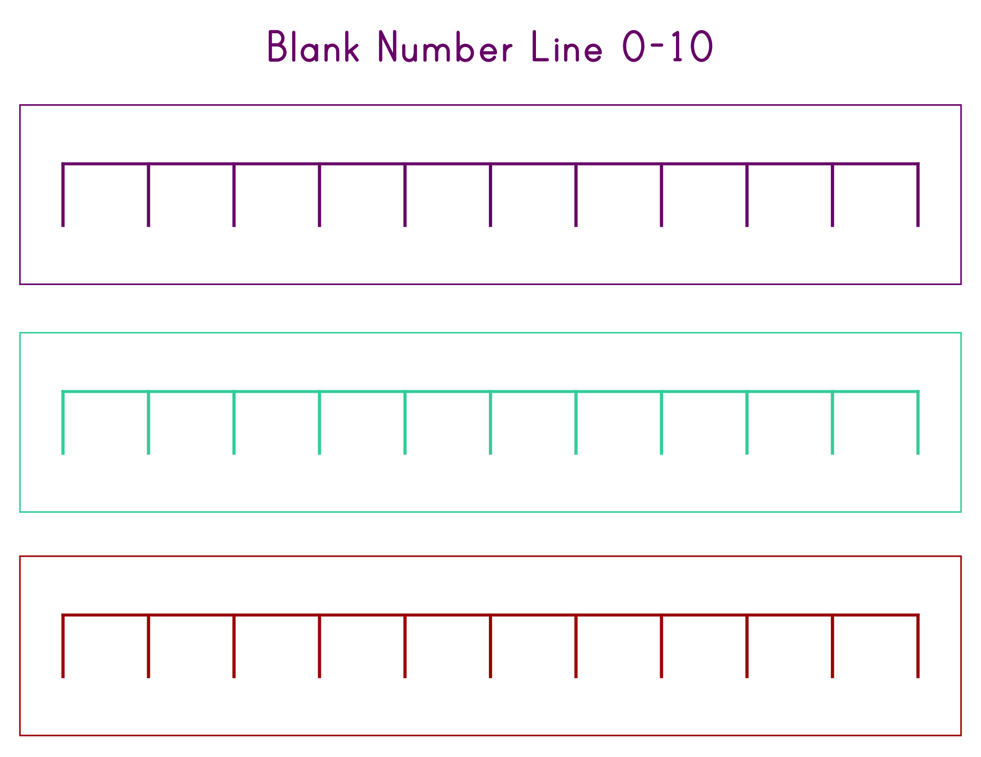 Blank Number Line Printable Dev onallcylinders