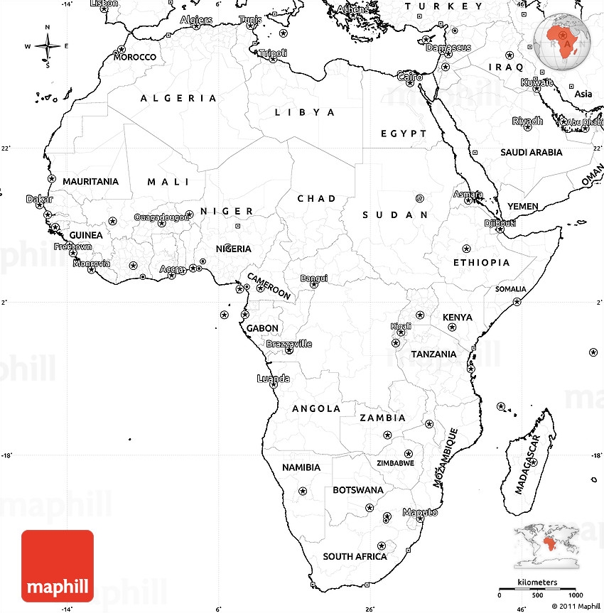 Blank Political Map Of Africa Printable Printable Maps Images
