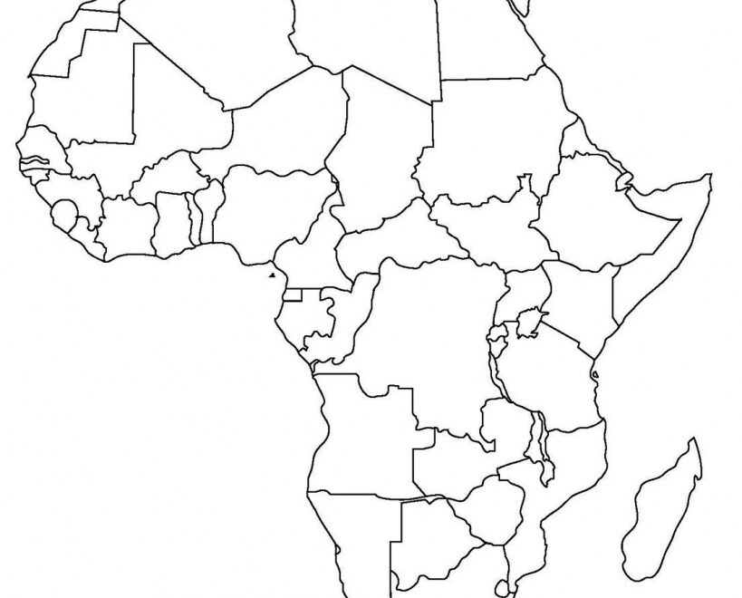 Blank Printable Africa Map