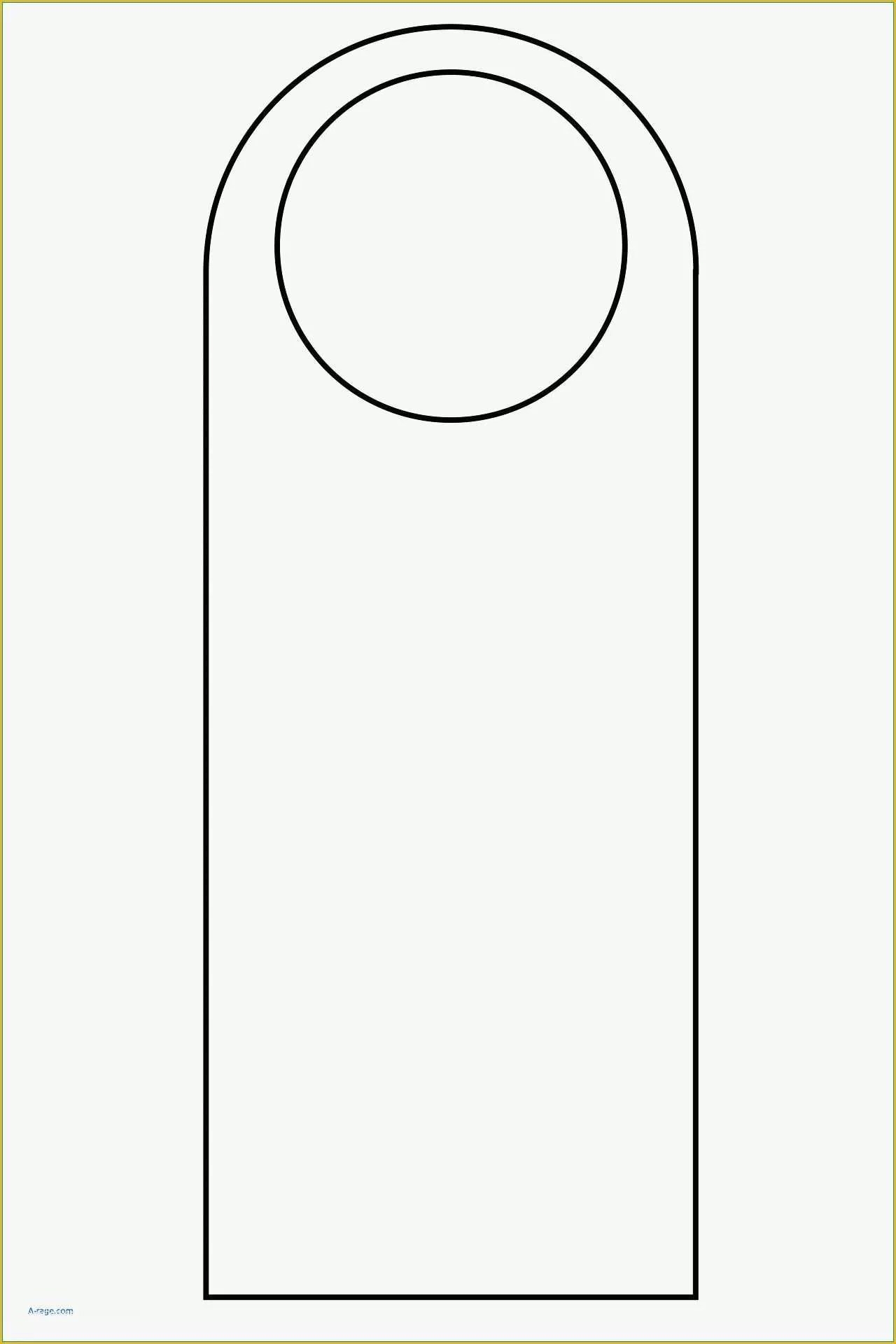 Blank Printable Door Hangers