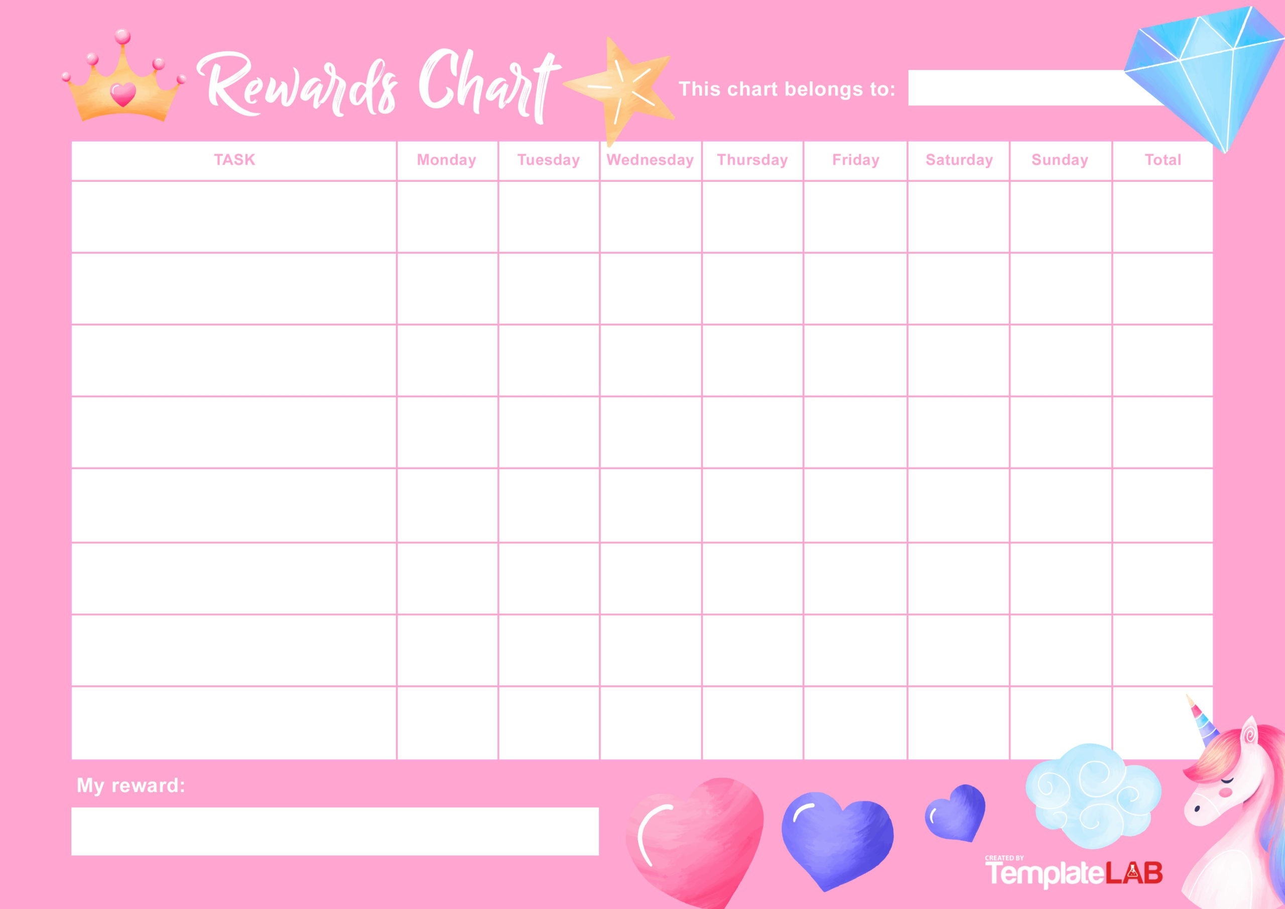 Blank Reward Chart Printable Free Printable Free Templates