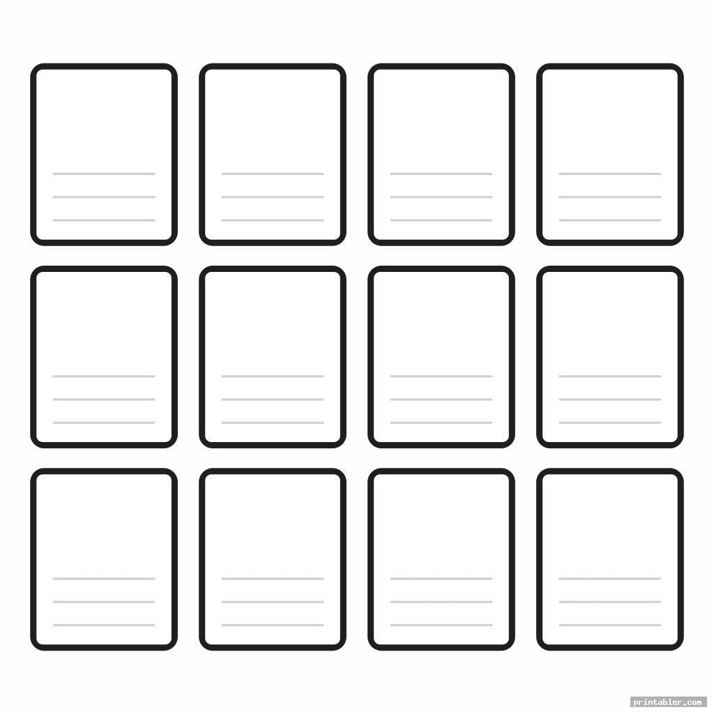 Blank Vocabulary Cards Printable