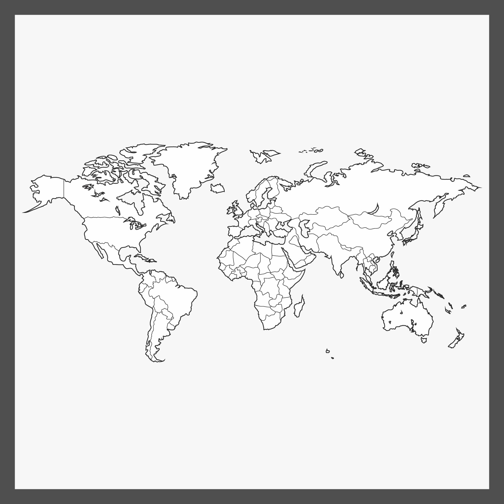Blank Printable World Map
