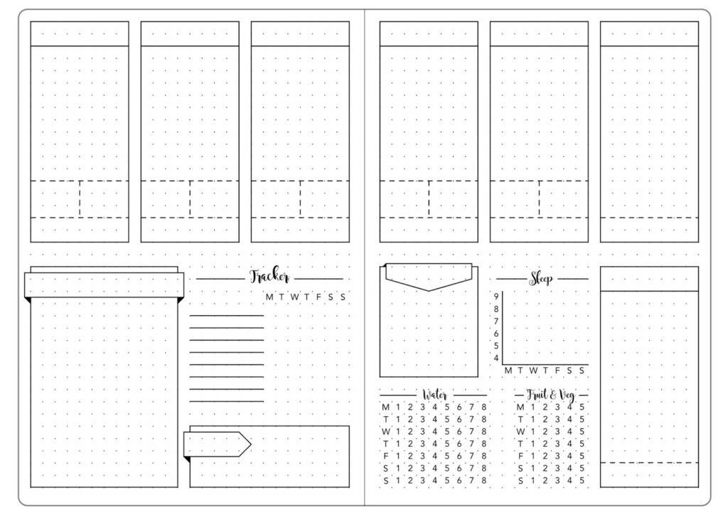 Bullet Journal Blank Printable Printable Bullet Journal