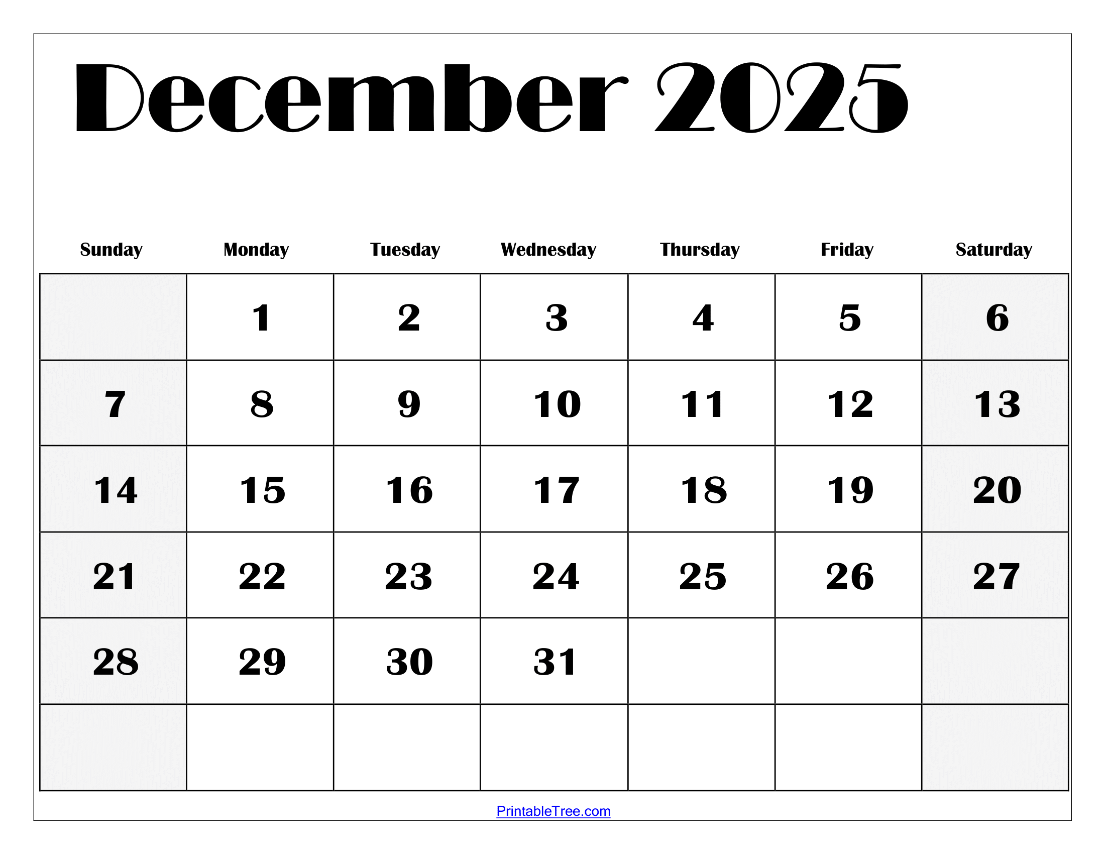 Blank November And December 2025 Calendar Printable Free