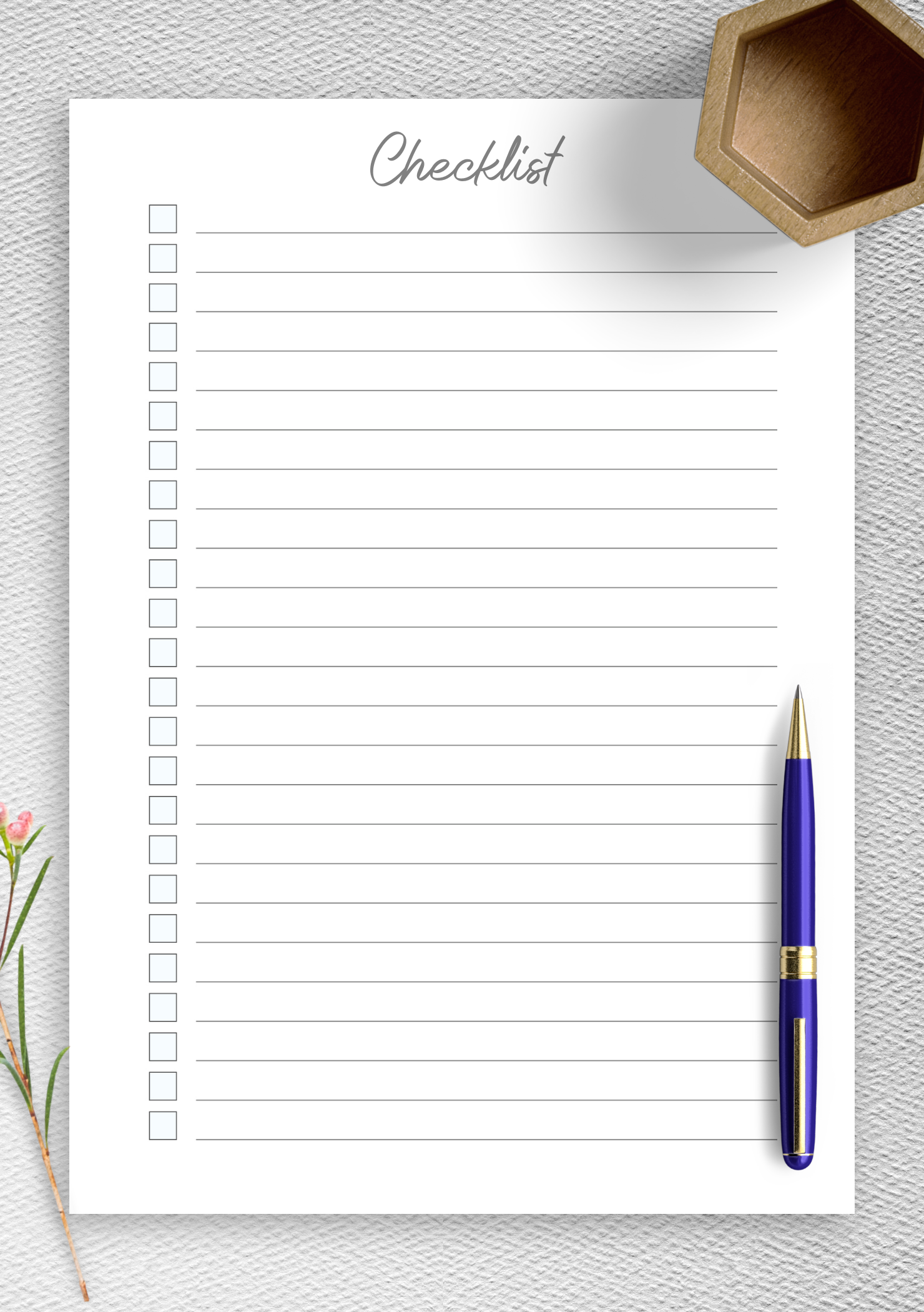 Printable Blank List Free