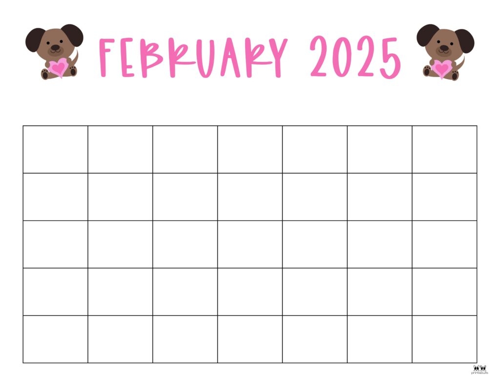 February 2025 Calendars 107 FREE Printables Printabulls