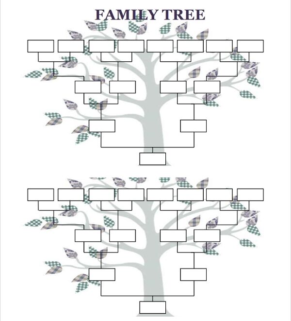 FREE 8 Sample Blank Family Tree Templates In PDF MS Word Excel