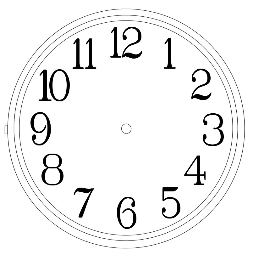 Free Blank Clock Face Printable Download Free Blank Clock Face 
