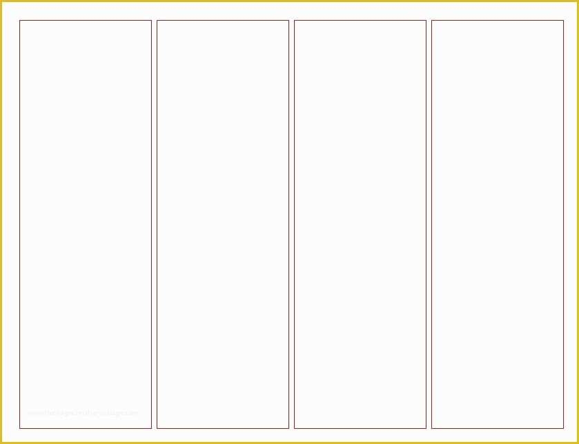 Printable Bookmark Templates Blank