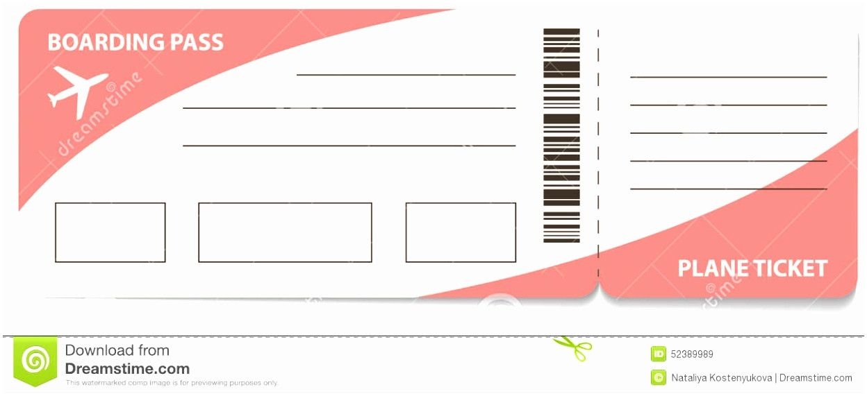 Free Printable Airplane Ticket