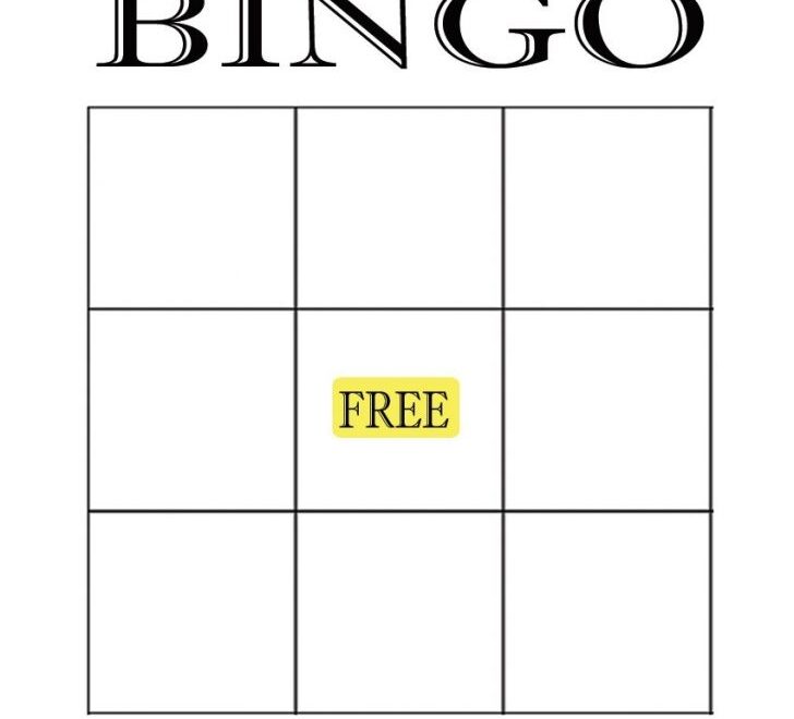 Free Printable Blank Bingo Cards Template Blank Bingo Printable