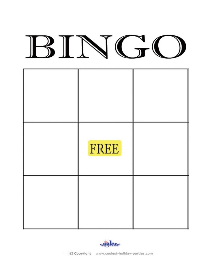 Free Printable Blank Bingo Cards Template Blank Bingo Printable 
