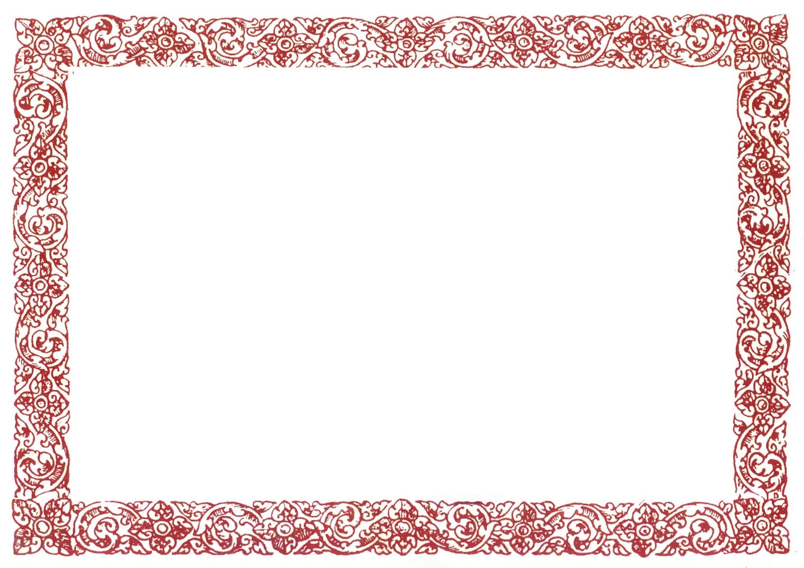 Printable Blank Certificate Borders