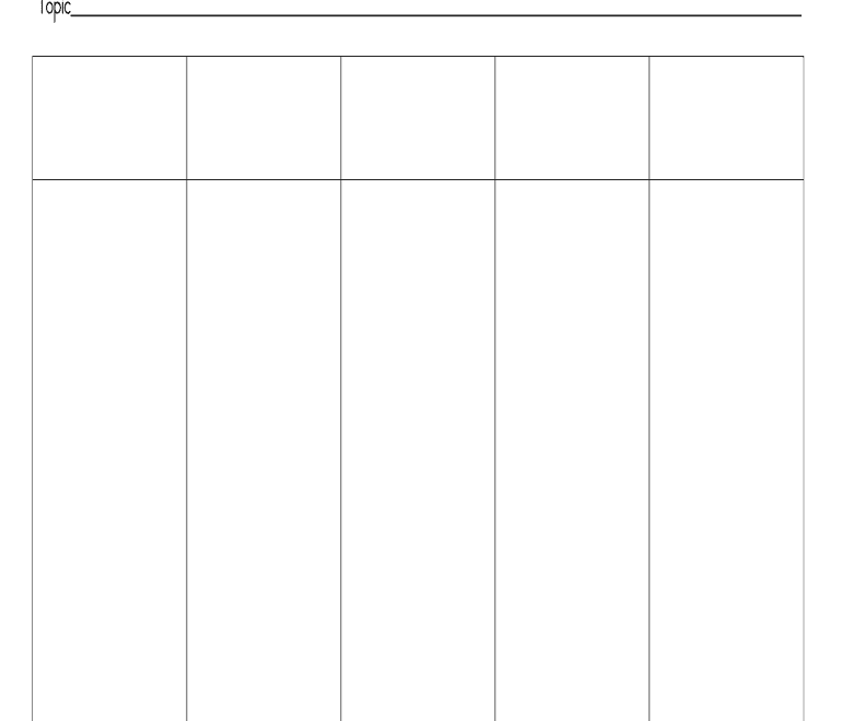 Free Printable Blank Chart Printable Blog
