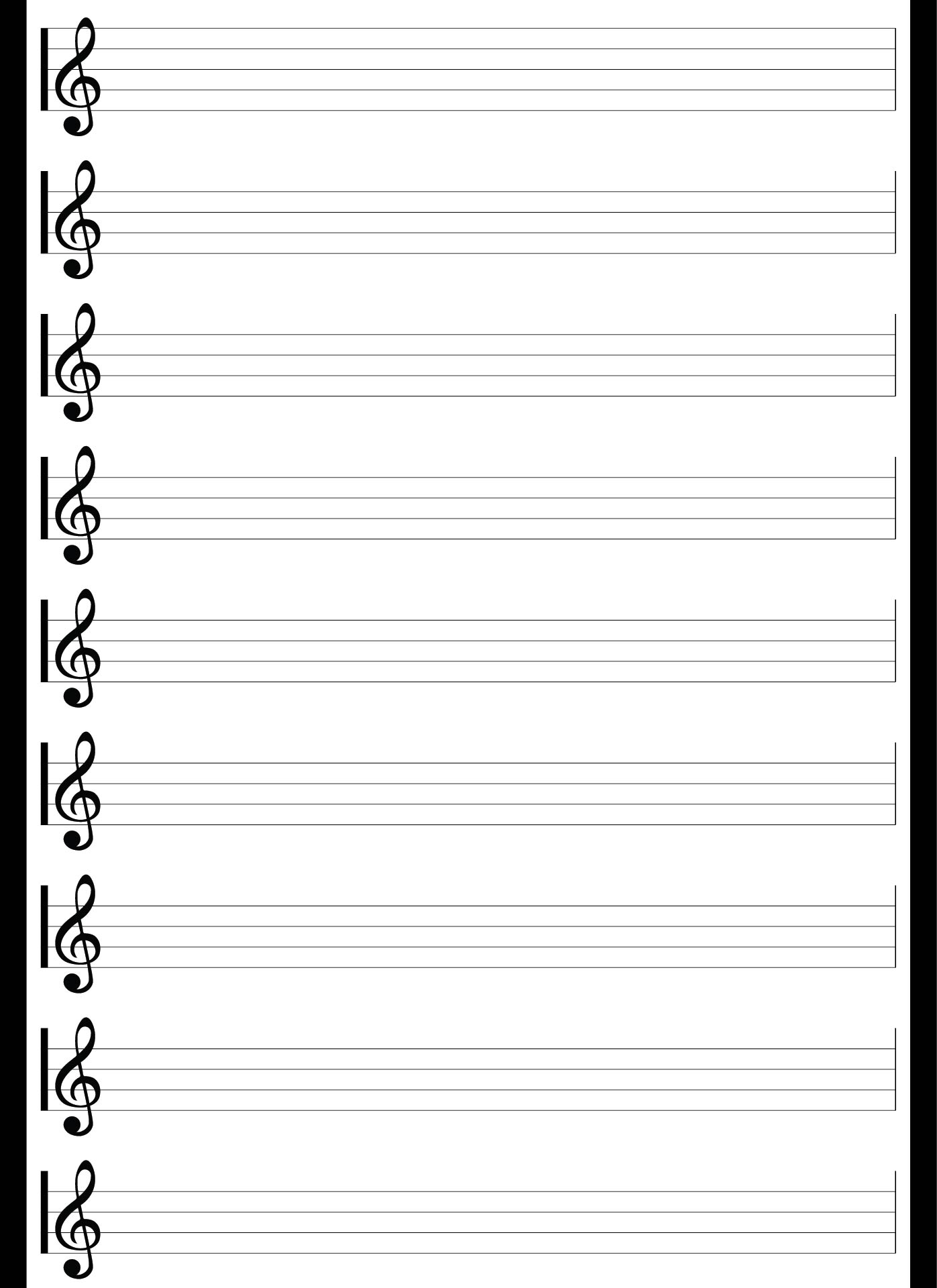 Free Printable Blank Piano Sheet Music