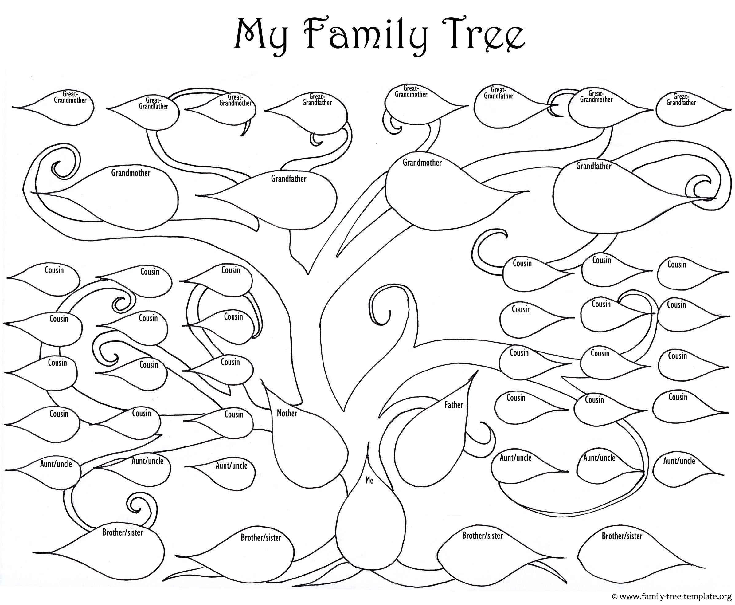 Printable Blank Family Tree