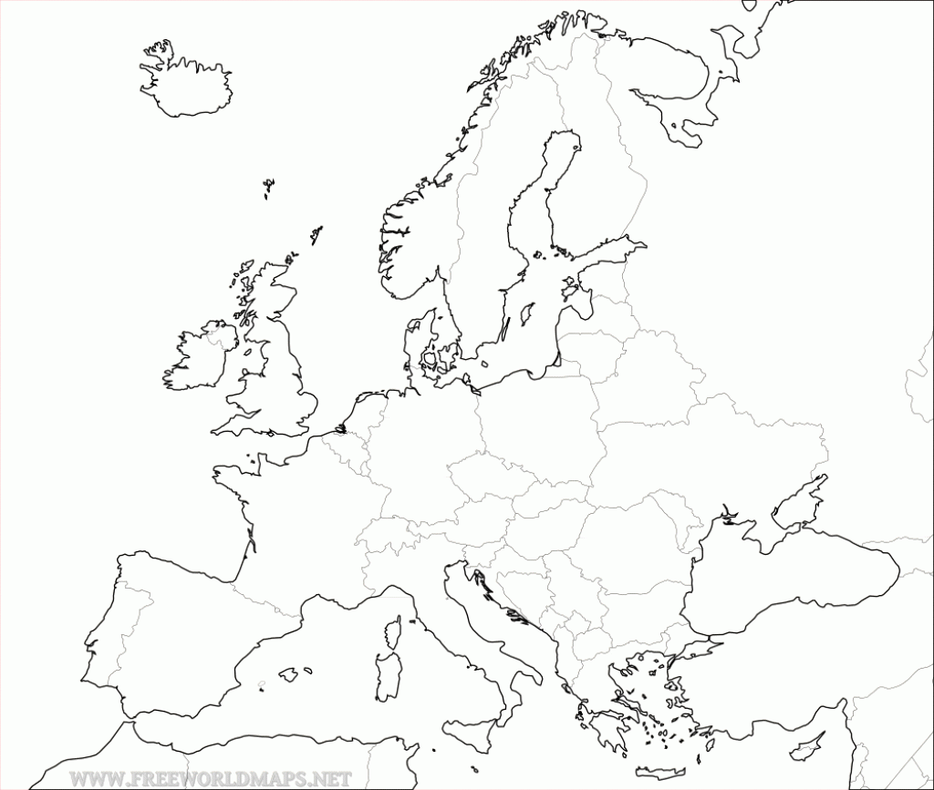Free Printable Maps Of Europe Printable Blank Physical Map Of Europe 