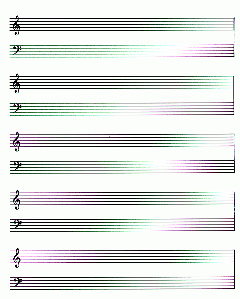 Free Printable Staff Paper Blank Sheet Music