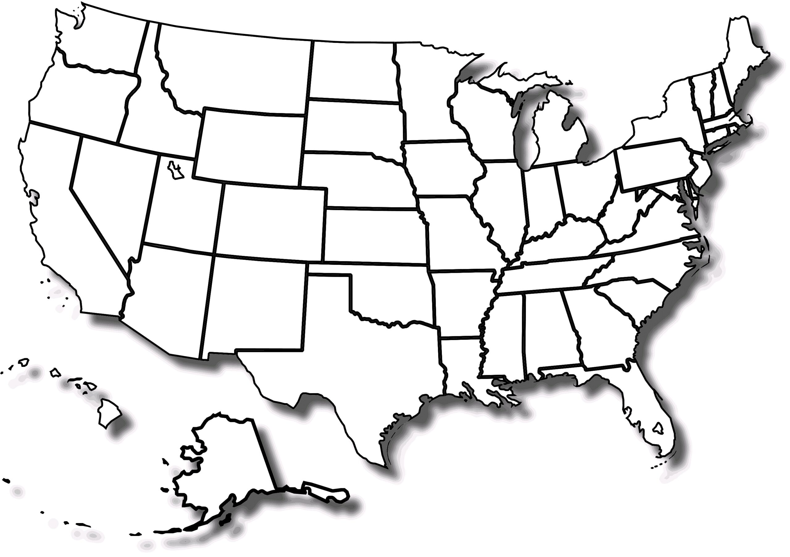 Free Printable State Maps