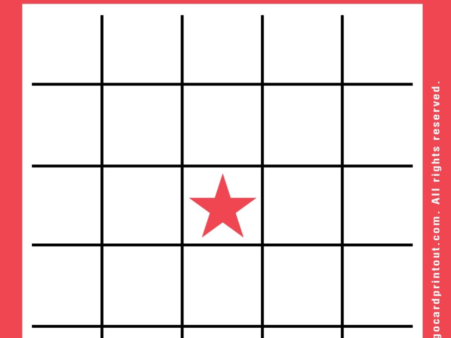 Printable Bingo Cards Blank
