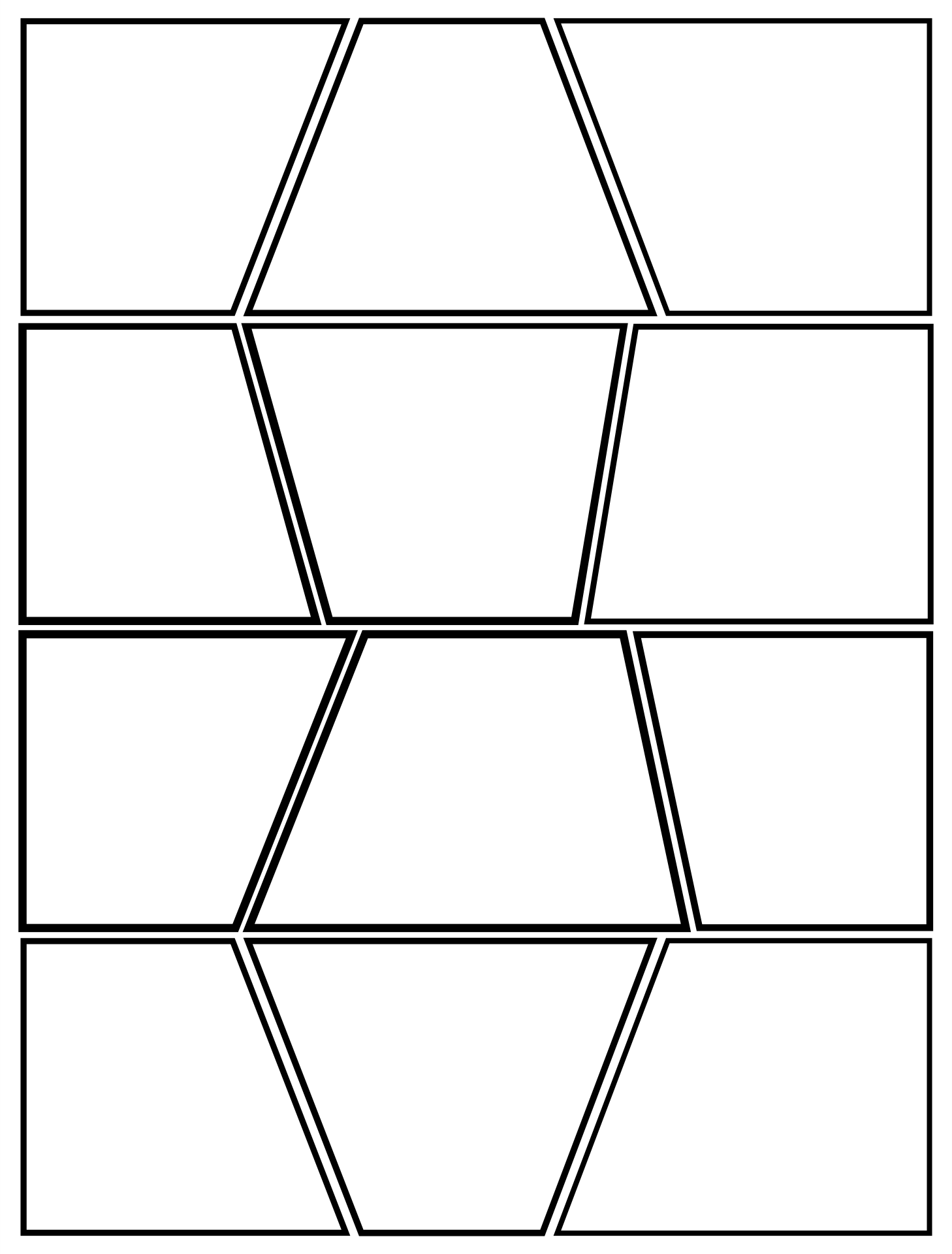 Printable Blank Comic Strip Template For Kids Toptemplate my id