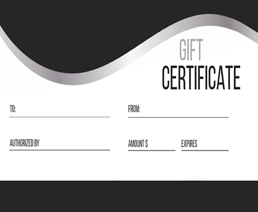 Printable Blank Gift Certificates Free Download And Print For You 
