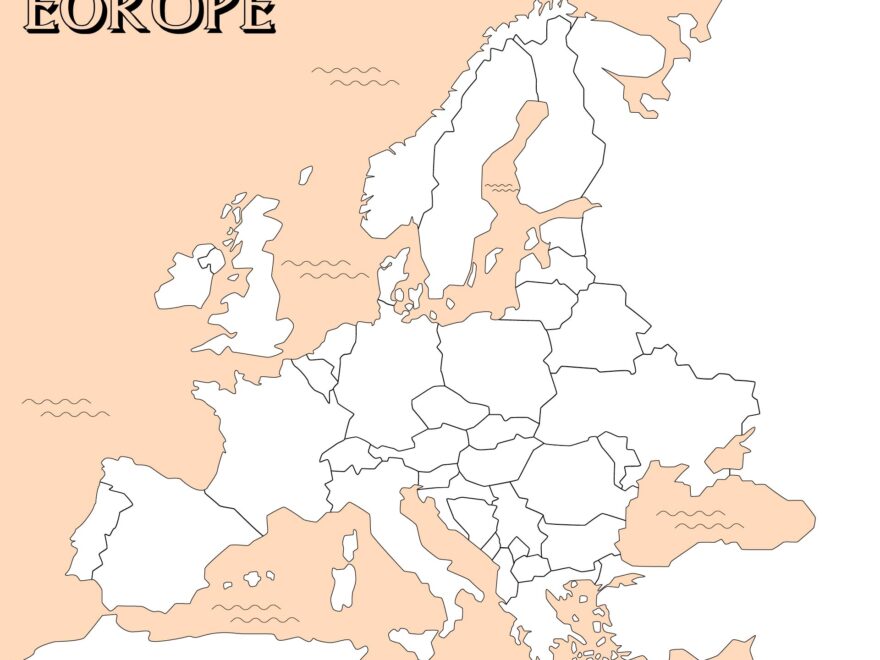 Printable Blank Map Of Europe Europe Map Map Europe Map Printable My