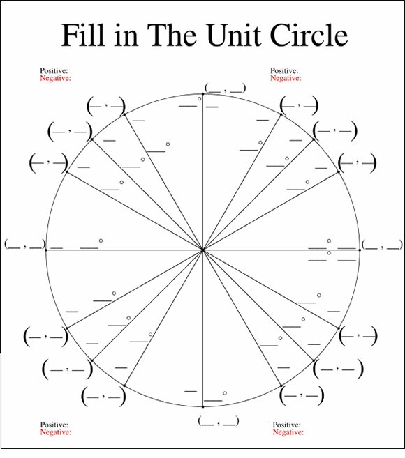 Printable Blank Unit Circle Printable Word Searches