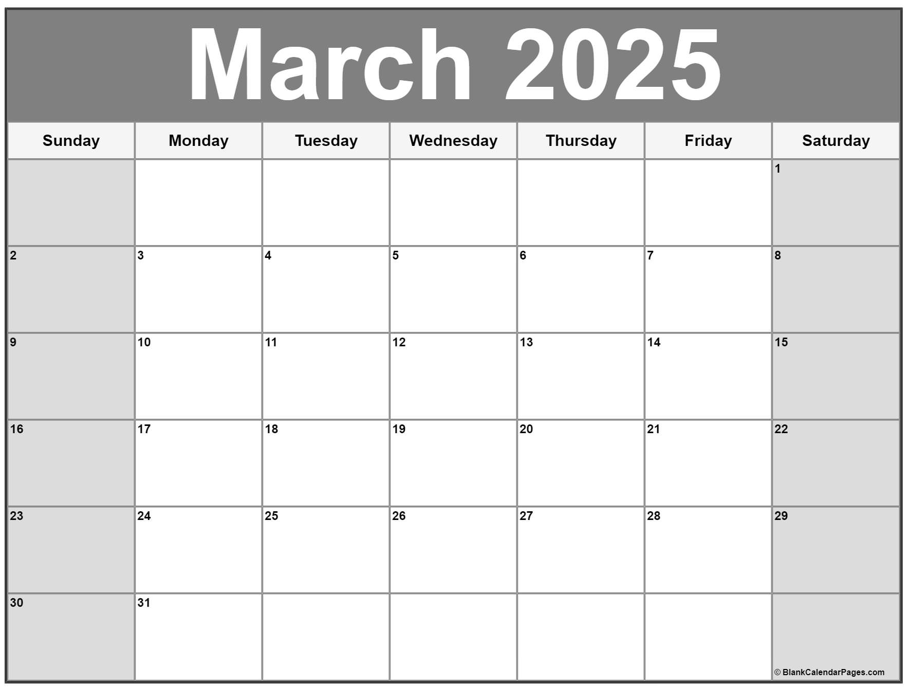 Printable Calendars March 2025 Colton Fletcher