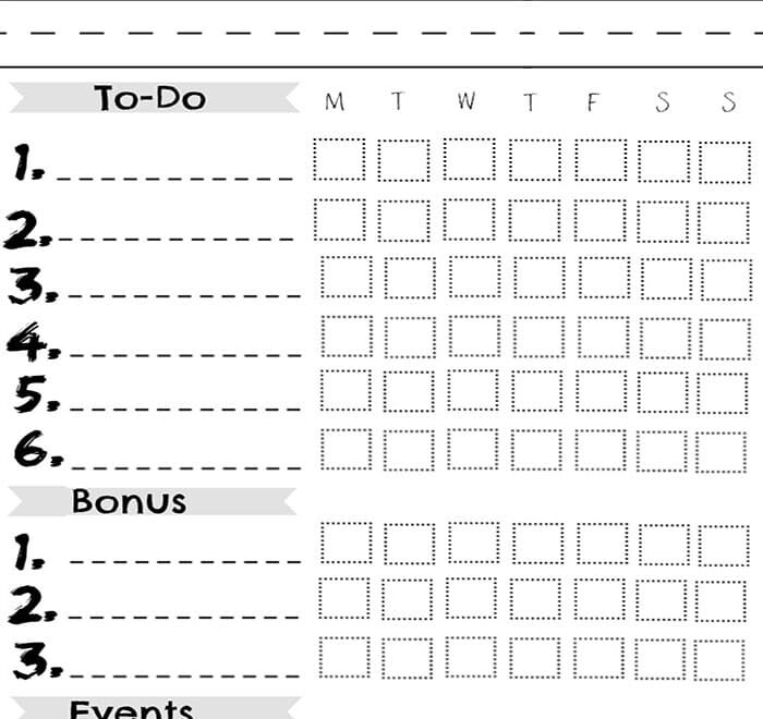 Printable Chore Chart Checklist Free Download And Print For You