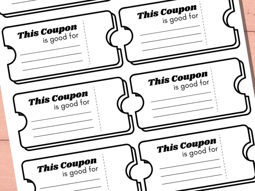 Printable Coupon Template Blank